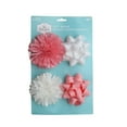 thumbnail image 1 of Holiday Time Pink and White Christmas Bows, 4 Count, 1 of 5