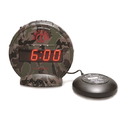 Sonic Alert SBC575SS Bunker Bomb Bedside Alarm Clock with Super Bed