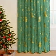 thumbnail image 6 of Wooowa Christmas Sheer Curtains for Living Room and Bedroom, Xmas Tree Foil Print Curtains, Holiday Window Drapes Decorations,51.97x 107.87 in, 6 of 7