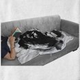 thumbnail image 6 of Lion Soft Flannel Fleece Throw Blanket, King of the Forest Lion Head Portrait Freedom Sketchy Monochrome Wild Animal, Cozy Plush for Indoor and Outdoor Use, 50" x 60", Black and White, by Ambesonne, 6 of 6