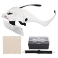 thumbnail image 1 of Lupa para gafas, para leer, bordar, mantenimiento, tallado, lente LED, soporte para lupa, diadema, 1 of 14