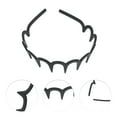thumbnail image 3 of Unique Bargains 1 Pc Cute Big Wave Headbands for Women Frosted Black, 3 of 6