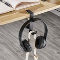 thumbnail image 4 of Desk Edge Hook for Gaming Headset and Backpack, Adjustable Punch-Free, 1-Piece, 4 of 7