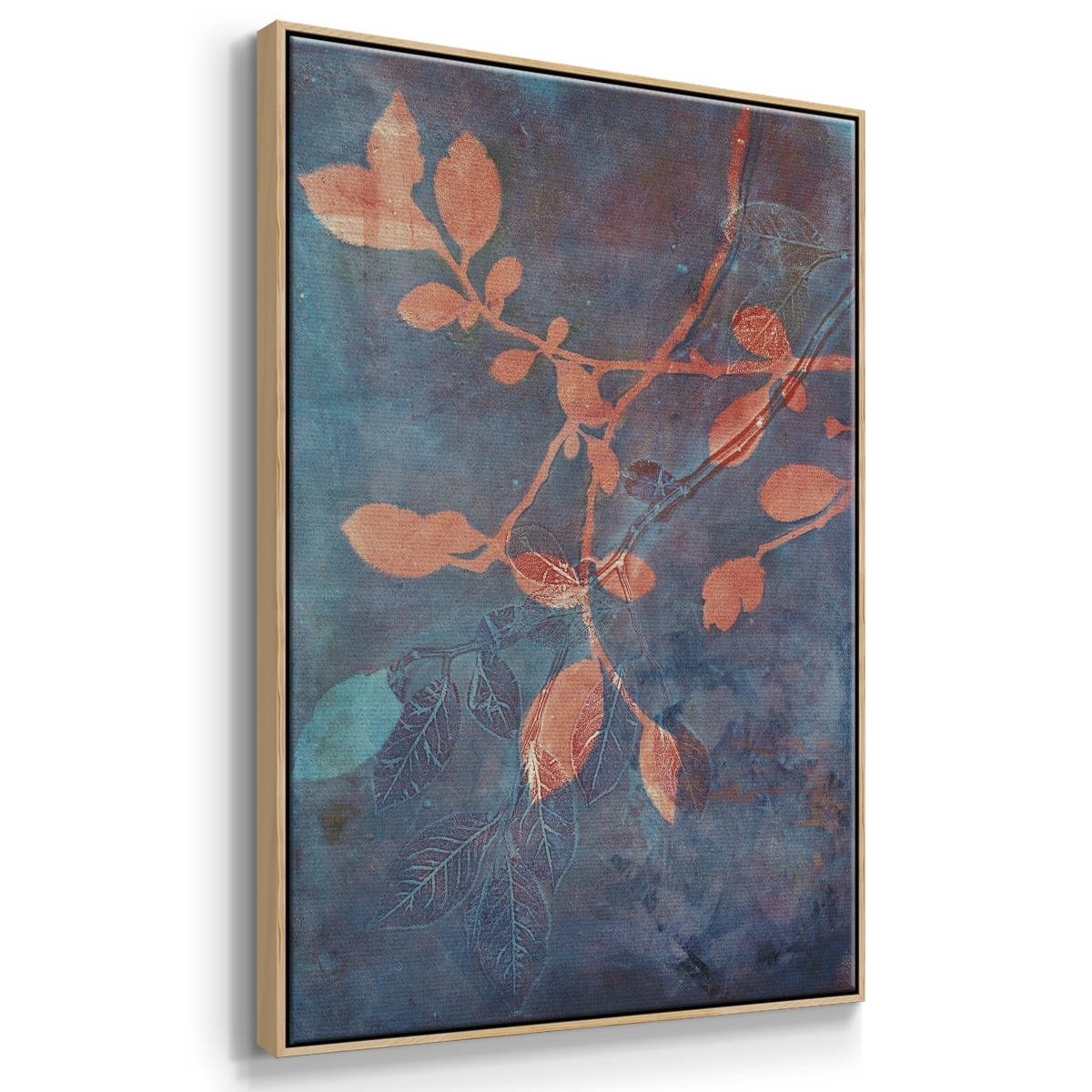 Branching Out XVIII Framed Premium Gallery Wrapped Canvas - Ready to Hang - 17 x 25 - Natural Wood Floating Frame
