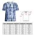 thumbnail image 2 of Big Size Blue Tie Dye T-Shirts Vintage Print Casual T Shirt Short Sleeves Women Trendy Tshirt Beach Graphic Top Tees, 2 of 4