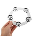 thumbnail image 3 of IDEANATEGRATE Drum Set Accessory 1Set Cymbal Attachment Metal Hi Hat Effect Tambourine, 3 of 8
