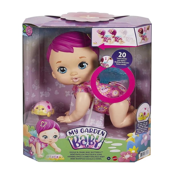 My Garden Baby Poupée Bébé Chaton Boit et Fait Pipi (30 cm) et accessoires, avec couche réutilisable, bavoir et biberon, Jouet Enfant, Dès 3 ans