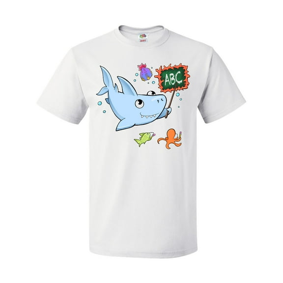 Inktastic Teacher Shark with School of Fish T-Shirt