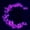 Purple, variant on Solar Outdoor String Lights 20ft 30LED Waterproof Love Heart Solar String Lights Hanging LED Fairy Lights Valentine's Day Decorations for Festival Birthday Wedding