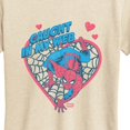 thumbnail image 3 of Spider-Man - Caught in My Web Heart Short Sleeve Graphic T-Shirt, 3 of 5