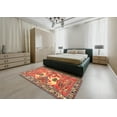 thumbnail image 4 of Ahgly Company Indoor Square Traditional Red Persian Area Rugs, 4' Square, 4 of 6