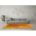 thumbnail image 3 of Ahgly Company Machine Washable Indoor Rectangle Persian Yellow Traditional Area Rugs, 7' x 9', 3 of 4