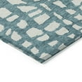 thumbnail image 4 of Addison Rugs Chantille Indoor/Outdoor Transitional Squares Teal Washable Rectangle Rug, 5' x 7'6", 4 of 6