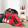 thumbnail image 2 of RT Designers Collection THCT094 50 x 60 in. Christmas Tree Printed Flannel Throw, 2 of 3
