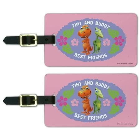 Tiny Buddy Best Friends BFF Dinosaur Train Luggage ID Tags Suitcase Carry-On Cards - Set of (Best Value Carry On Luggage)