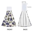 thumbnail image 3 of Dailycode Kitchen Wash Cloths with Hanging Loops Absorbent Absorbent Quick Drying Hand Towels, 2 Pack, Grape Wine Leaf Estate, 3 of 7