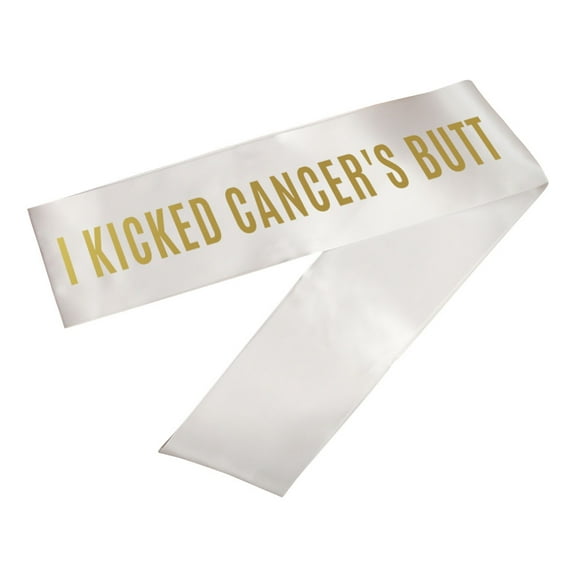 Koyal Wholesale Cancer Survivor Party Sashes, Kicked Cancer's Butt