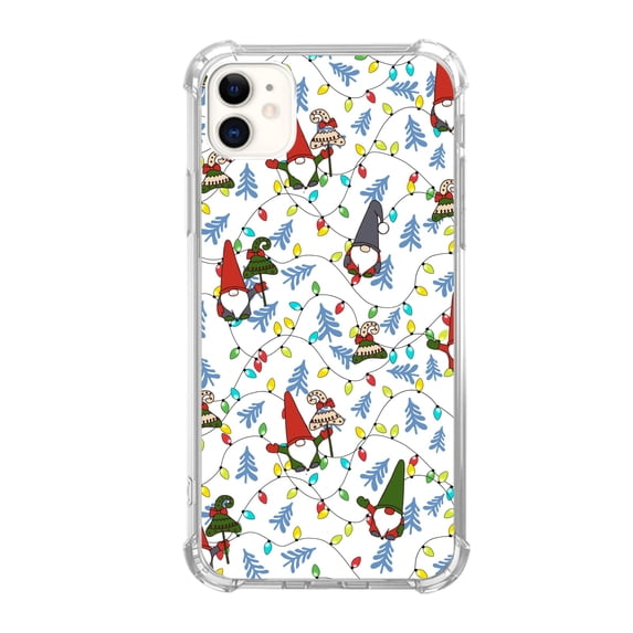 Chirstmas Gnomes Case Compatible with iPhone 12,Unique Art Design TPU Bumper Cover Case