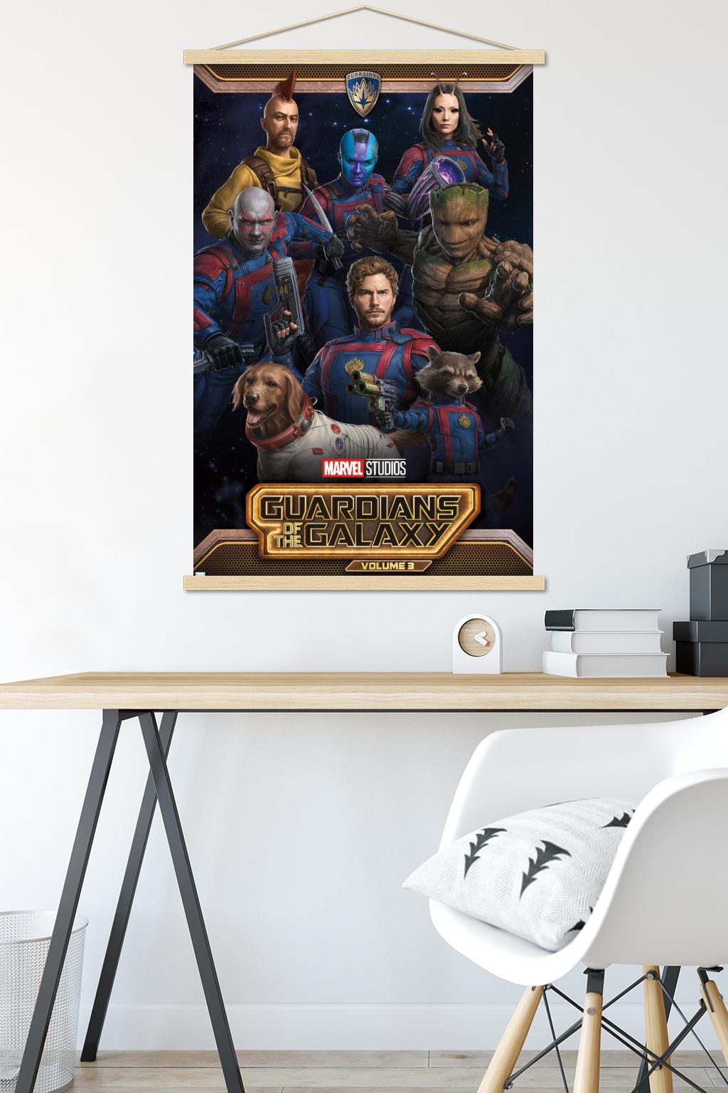 Marvel Guardians of the Galaxy Vol 3 - Group Wall Poster with Magnetic Frame, 22.375" x 34"