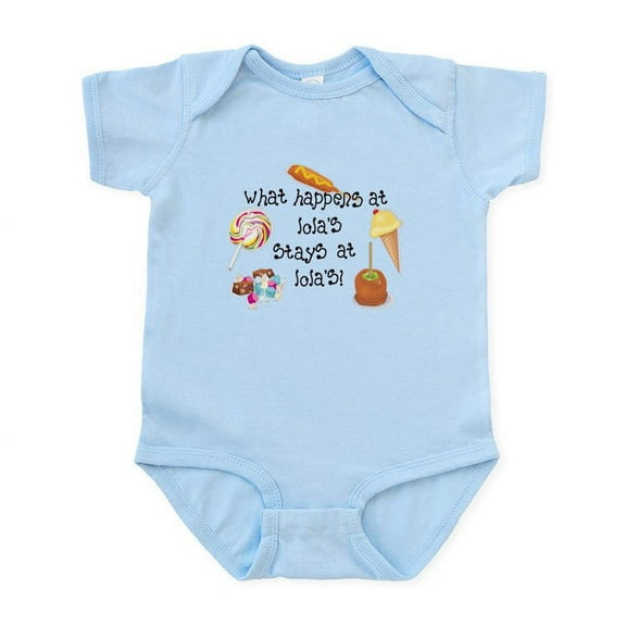 CafePress - What Happens At Lola's... Funny Infant Bodysuit - Baby Light Bodysuit, Size Newborn - 24 Months