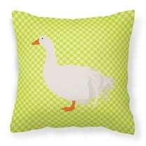 Carolines Treasures BB7728PW1818 Sebastopol Goose Green Fabric Decorative Pillow, 18 x 18 in.