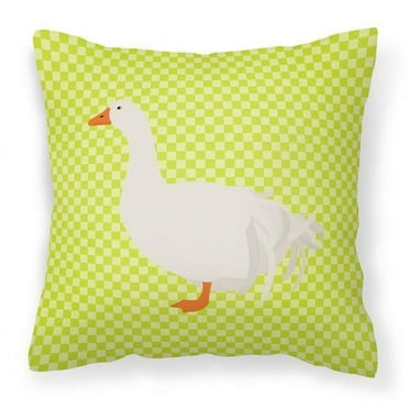 Carolines Treasures BB7728PW1818 Sebastopol Goose Green Fabric Decorative Pillow, 18 x 18 in.