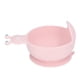 thumbnail image 1 of Cuencos de silicona con succión para bebés, irrompibles, aptos para microondas y lavavajillas, para niños pequeños de 6 meses en adelante, color rosa claro, 1 of 9