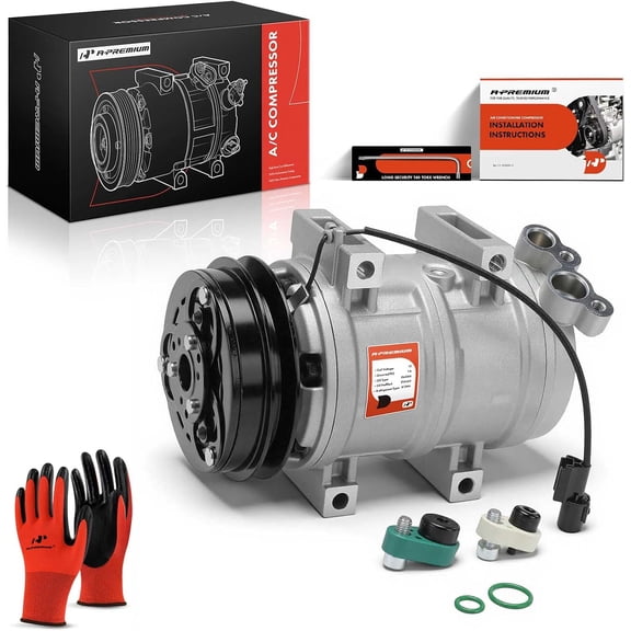 A-Premium Air Conditioner AC Compressor with Clutch Compatible with Mitsubishi L200 2.4L 2.5L 2008-2015