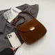 thumbnail image 4 of Bolso Hombro Mujer Ante Sintético Bandolera Elegante Gran Capacidad (marrón), 4 of 9
