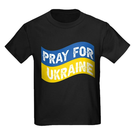CafePress - Pray For Ukraine T Shirt - Dark T-Shirt Kids XS-XL