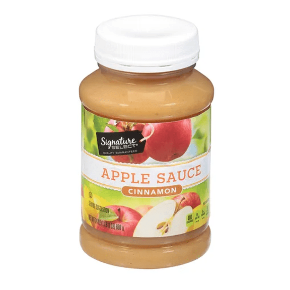 Signature S Apple Sauce Cinnamon Naturally Flavored 24 oz
