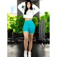 thumbnail image 2 of Biker Short Mujer Unitalla Stretch Shore Dama Chores Gym Talle Alto, 2 of 5