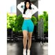 thumbnail image 2 of Biker Short Mujer Unitalla Stretch Shore Dama Chores Gym Talle Alto, 2 of 5