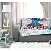 Lilo and Stitch Kids Throw Blanket, 46 x 60, Microfiber, Blue, Disney