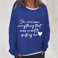thumbnail image 1 of Herrnalise New ActivewearSudadera con estampado gráfico de letras para mujer, sudadera informal de manga larga de gran tamaño con cordón para otoño. Prepárate para la grandeza por menos., 1 of 3