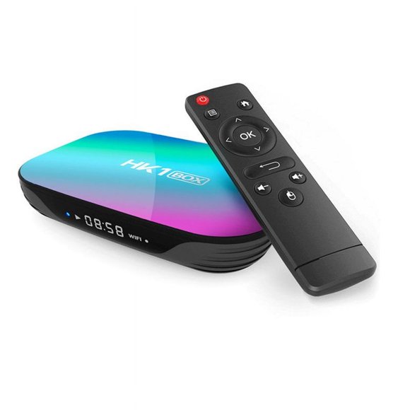 HK1 BOX 8K TV Box S905X3 Android 9.0 Smart TV BOX 1000M Dual Wifi Player Netflix Youtube Media Player Black 4GB + 64GB