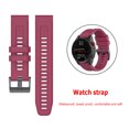 thumbnail image 2 of Correa de muñeca de silicona para correa de reloj Garmin Fenix ​​7 de 22 mm (rojo vino), 2 of 9