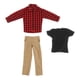 thumbnail image 1 of Ropa para figura masculina a escala 1:12, pantalones casuales, camiseta corta, traje de moda, disfraz para Estilo A, 1 of 9