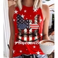thumbnail image 1 of Chaleco ajustado con cuello redondo y estampado de frutas del Día de la Independencia Irfora XBX-2325/XXL, 1 of 4