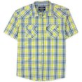 thumbnail image 1 of Ecko Unltd. Camisa con botones a cuadros Mercer SS Woven para hombre, amarillo, XX-Large, 1 of 1