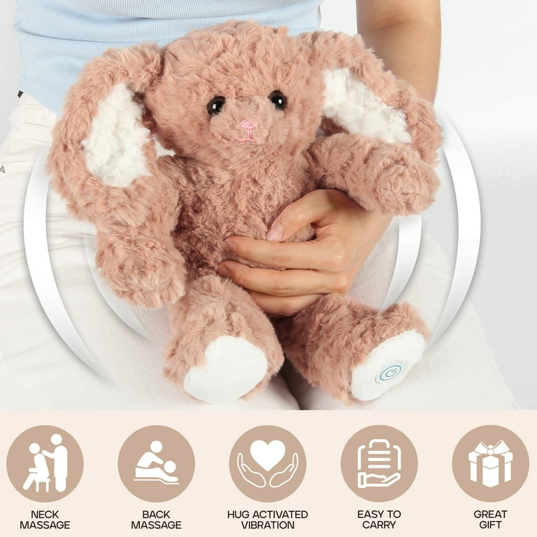 Mother's Day Gift Bunny Huggable Massager with Vibration, Rabbit Vibrating Massager for Neck Back, Relaxing, Animal Electric Massager, Gift for Women ... Mother's Day Gift Bunny Huggable Massager with Vibration, Rabbit Vibrating Massager for Neck Back, Relaxing, Animal Electric Massager, Gift for Women ...