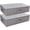 Dark Gray,2pcs, variant on Pro Folding Breathable Underbed Storage Bins with Lids, Wardrobe Closet Organizer for Clothing, Blankets, Shoes, Toys, Dark Gray, Pack of 2