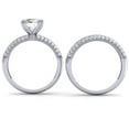 thumbnail image 3 of Dazzlingrock Collection 2.00 Carat (Ctw) 14K Round Cut Diamond Ladies Bridal Engagement Ring With Matching Band Set 2 CT, White Gold, Size 6, 3 of 3