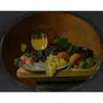 thumbnail image 3 of Severin Roesen 24x20 Black Modern Framed Museum Art Print Titled - Still Life Fruit and Wine Glass (1865-70), 3 of 5