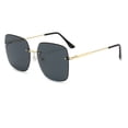 thumbnail image 2 of XASZHN Fashion Unisex Rimless Metal Gradient Sunglasses for Travel Shopping Outdoors Black_002 One Size, 2 of 5