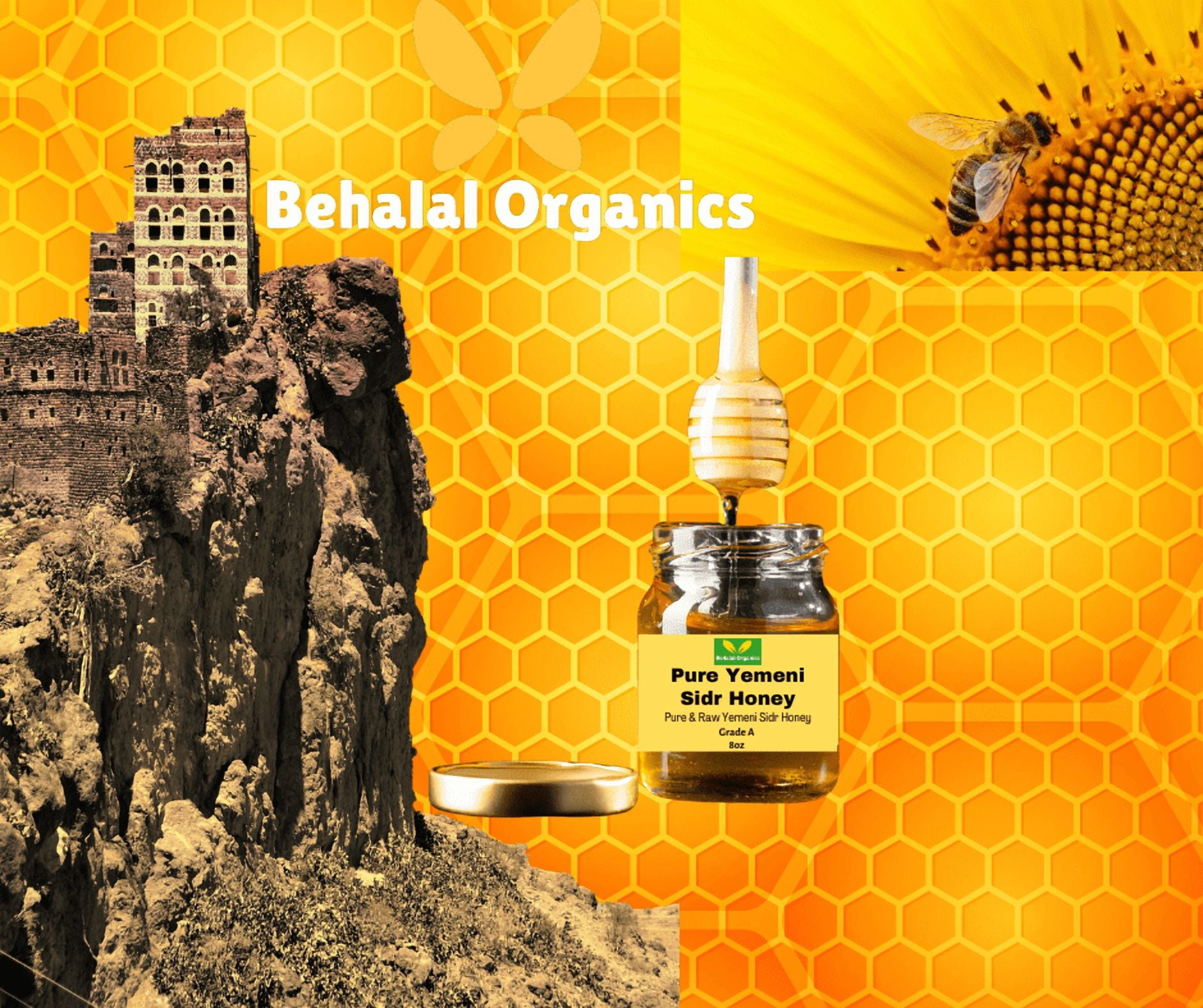 Yemeni Sidr Honey Pure & Raw Authentic Premium Grade A 8oz