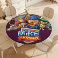 thumbnail image 4 of Mike el caballero-theme Fitted Round Tablecloths Elastic Edged Table Covers Waterproof Table Cloth for Kitchen Holiday Party Tables Decor 120cm, 4 of 6