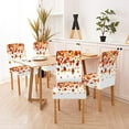 thumbnail image 6 of Dining Room Chair Covers Flying Maple Leaves Fall Holiday Chair Covers for Dining Room 6 Pack Spandex Stretch Slipcover Chair Covers Removable Washable Chair Protector for Living Room,Hotels, 6 of 6