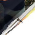 thumbnail image 4 of Juego de funda de edredón con diseño de panda y bambú Sunrise, tamaño king y queen, 3 piezas, 1 funda de edredón y 2 fundas de almohada con cierre de cremallera, 86" x 70", 4 of 8