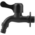 thumbnail image 1 of 304 Stainless Steel Black Wall Mount Faucet Garden Water Tap For Bathroom(caliber1/2) AWD, 1 of 5